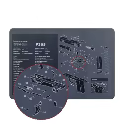 Alfombrilla de limpieza en goma para pistola SIG P365/P320