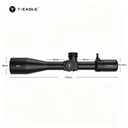Visor telescópico táctico T-EAGLE ZS FFP HD para rifle con Picatinny