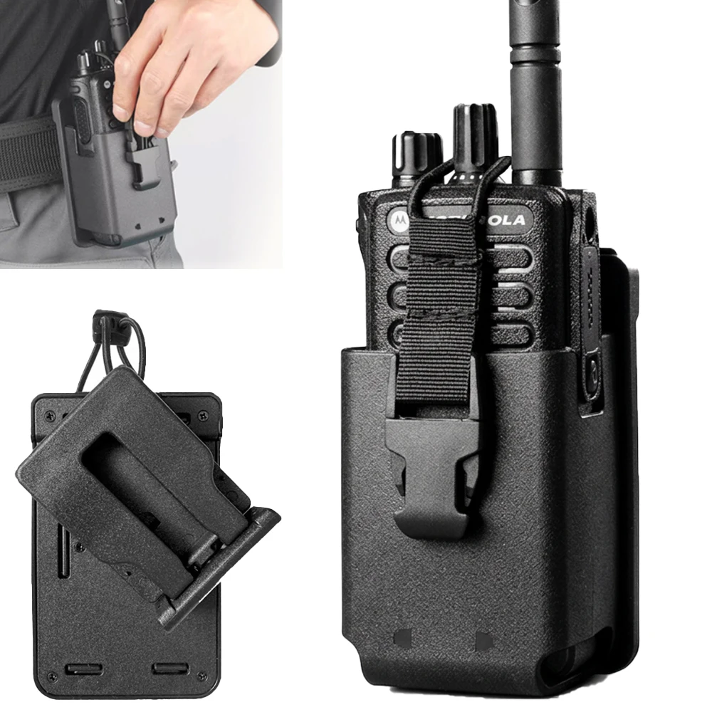 Funda MOLLE táctica para walkie talkie con clip liberación rápida - imagen 5