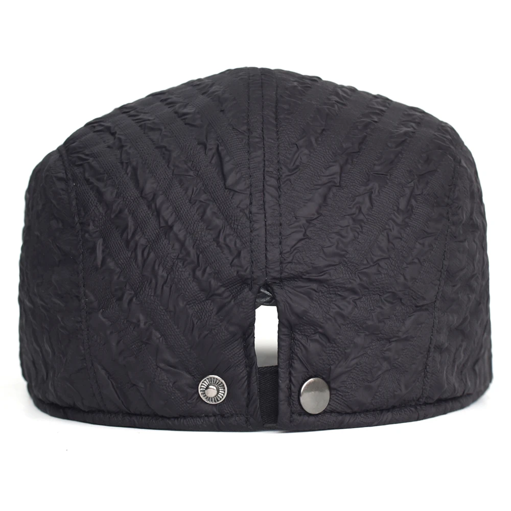 Boina militar gruesa y cálida con visera ajustable vintage - imagen 2