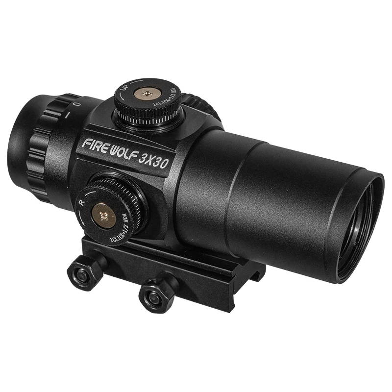 FIRE WOLF Mira prismática compacta para caza con riel Picatinny - imagen 5