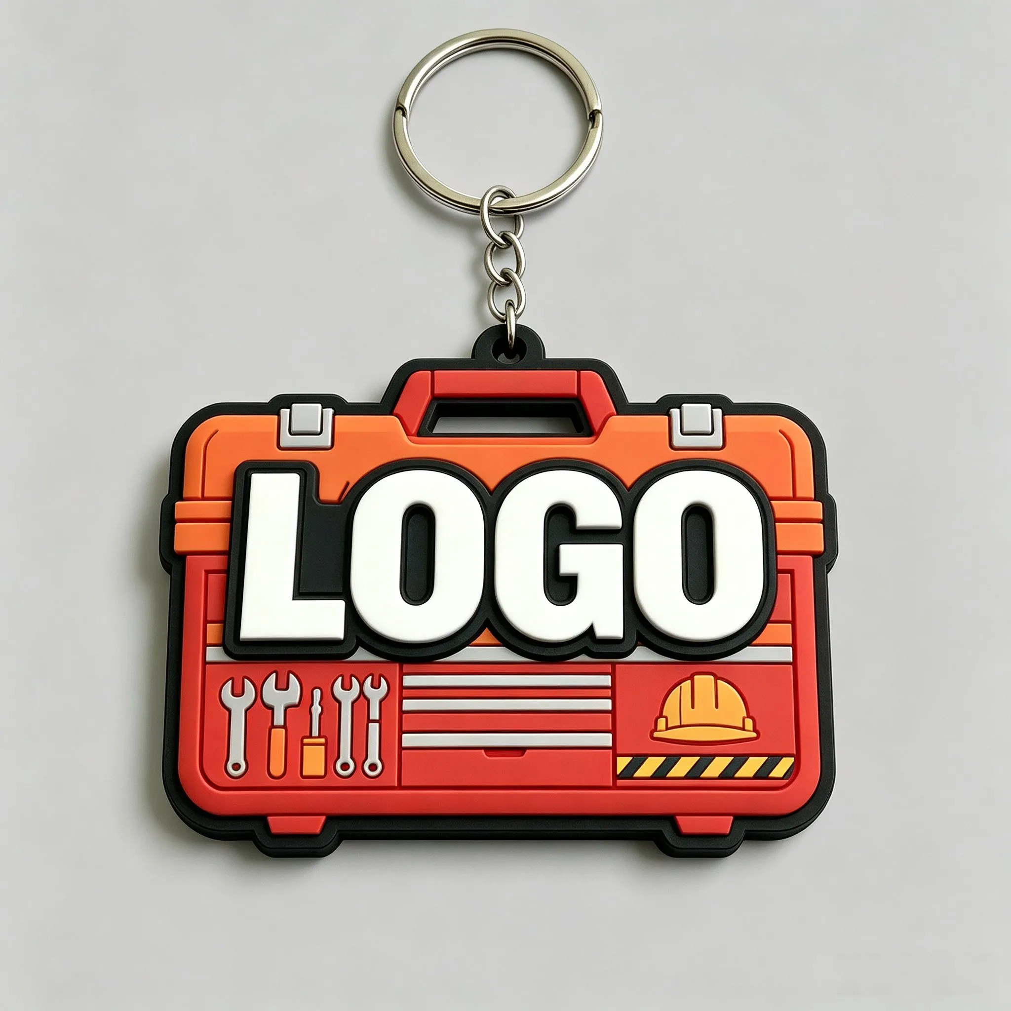 Llavero de PVC suave personalizado 2D y 3D con logotipo promocional - imagen 4