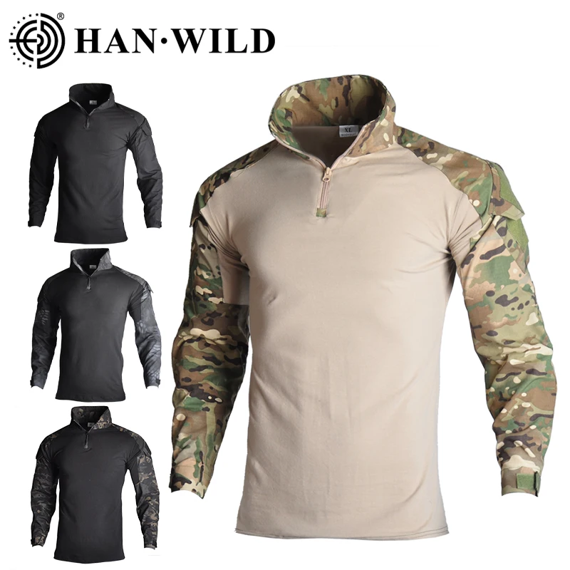 HAN WILD Camisa Táctica de Combate – Codos Reforzados - imagen 2