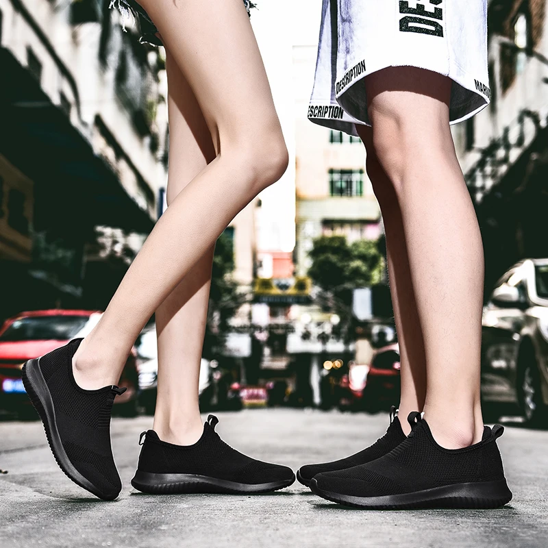 Zapatillas de correr hombre malla transpirable verano con luz de pedal - imagen 3