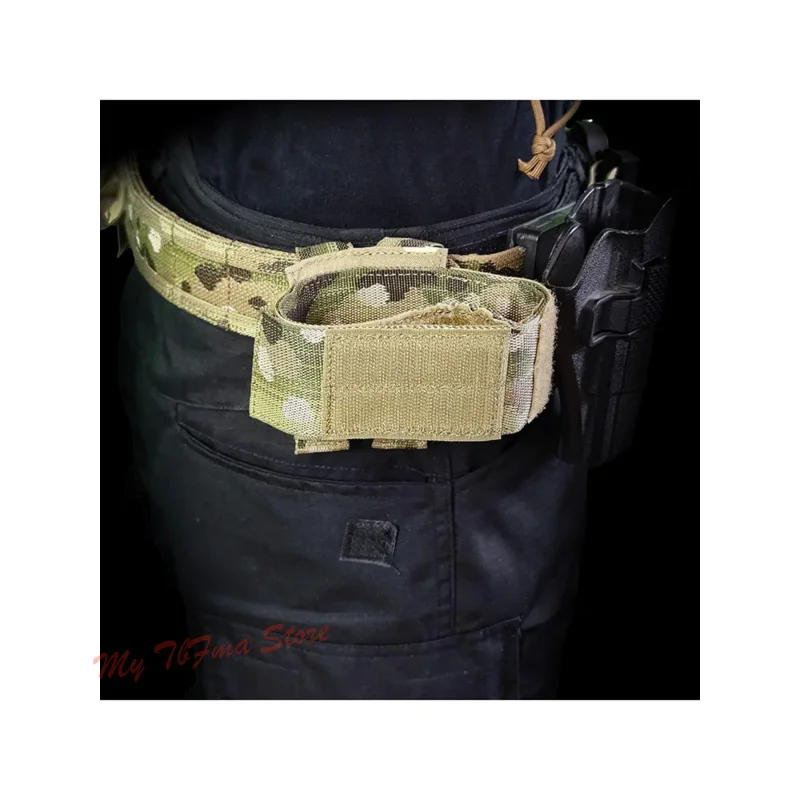 Soporte pistola táctica EI con cinturón MOLLE liberación rápida