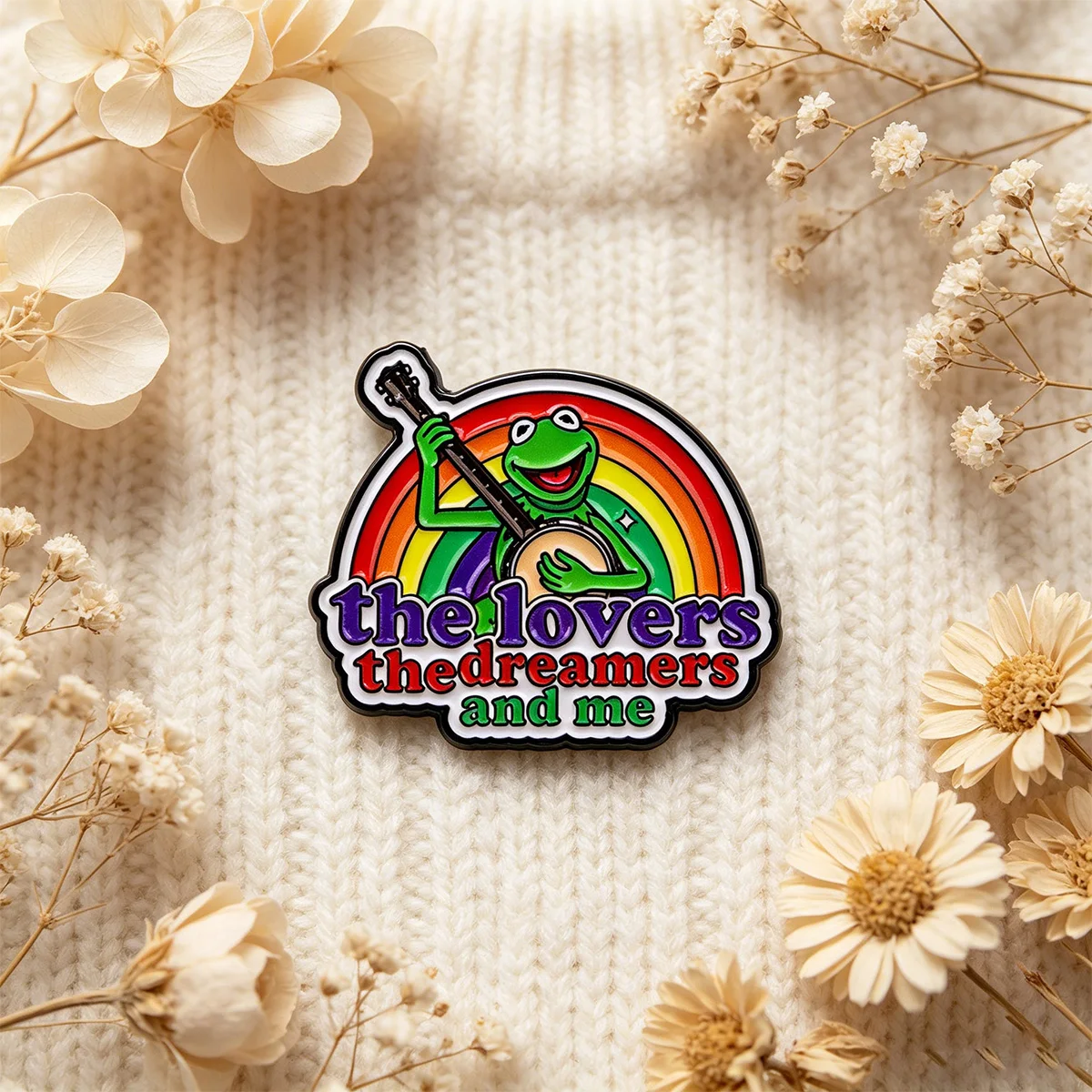 Pin de metal esmaltado arcoíris – para mochila, sombrero o ropa - imagen 4