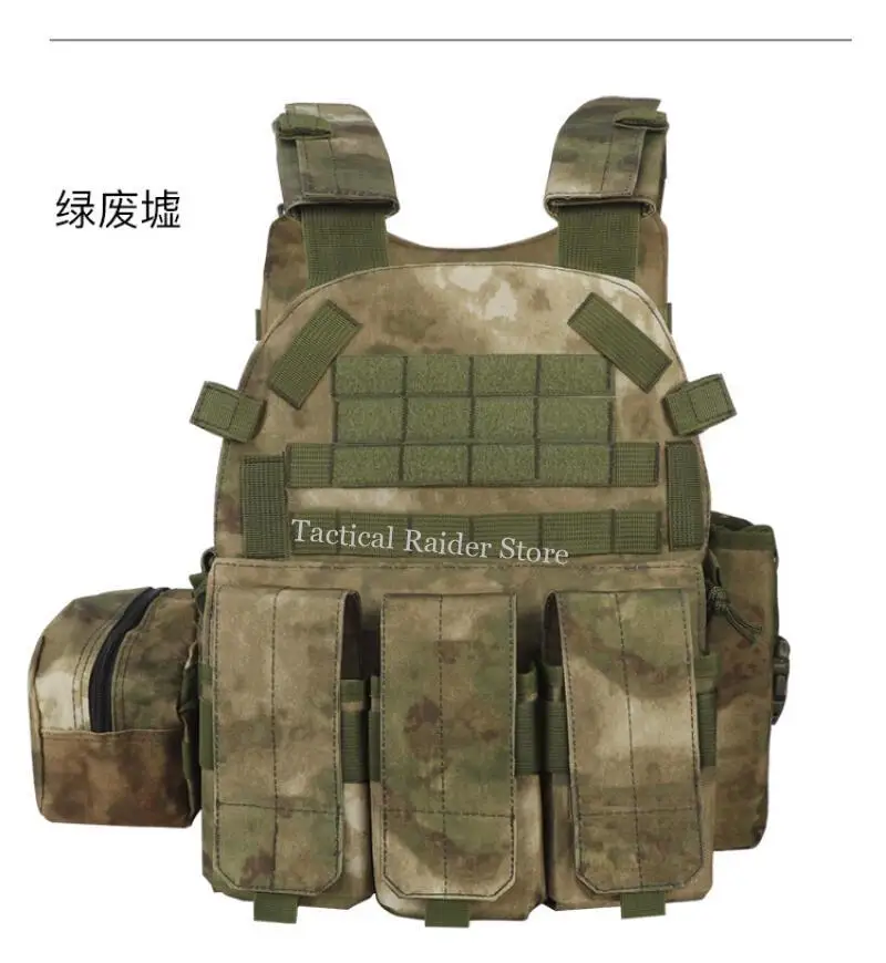 Chaleco táctico camuflaje ligero con bolsa y protección antipunzadas - imagen 3