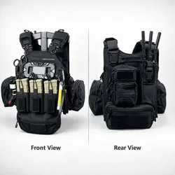 Chaleco Táctico FAST con Casco para Airsoft y Combate