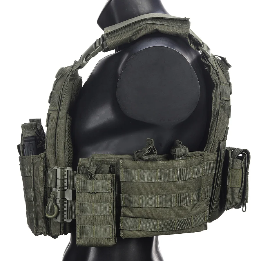 Chaleco táctico liberación rápida con portaequipos frontal oculto - imagen 3