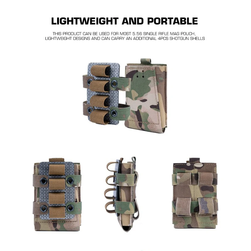Funda táctica para cargador ST 5.56 ligera con soporte herramientas