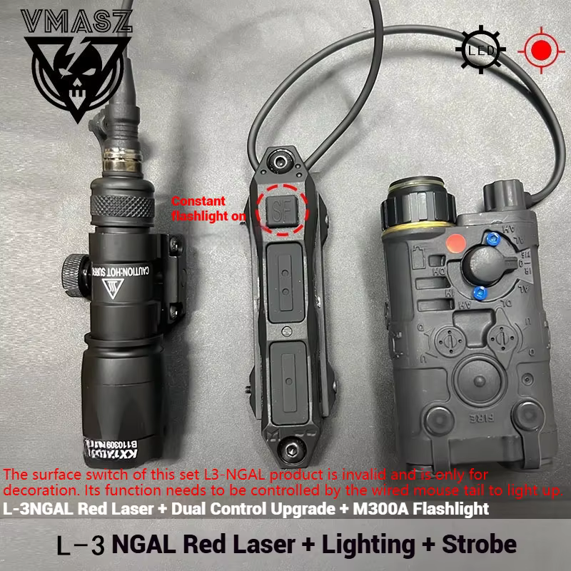 SUREFIRE M300A NGAL – Iluminador táctico dual rojo/verde para Picatinny - imagen 2