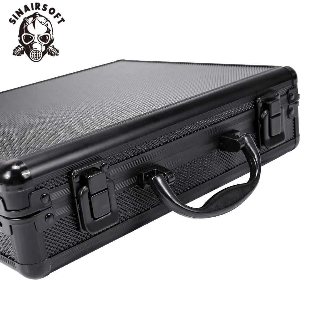 Caja herramientas aluminio rígida ligera con inserto espuma portaobjetos