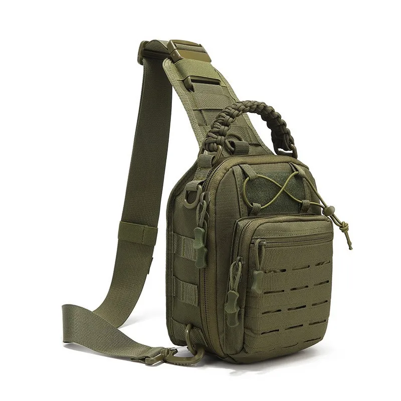 Bandolera táctica MOLLE impermeable corte láser y correa ajustable - imagen 5