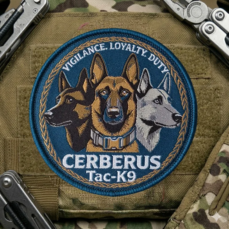Tac-K9 Parches tácticos de perro – Moral con velcro para brazalete - imagen 5