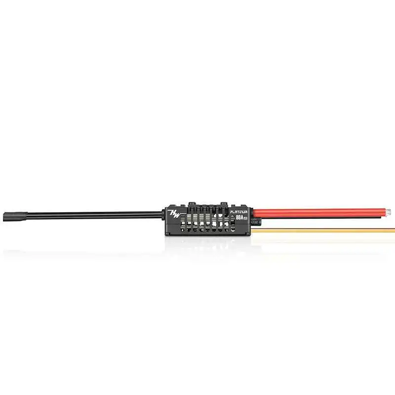 Regulador Hobbywing Platinum 80A brushless helicoptero ala fija - imagen 2
