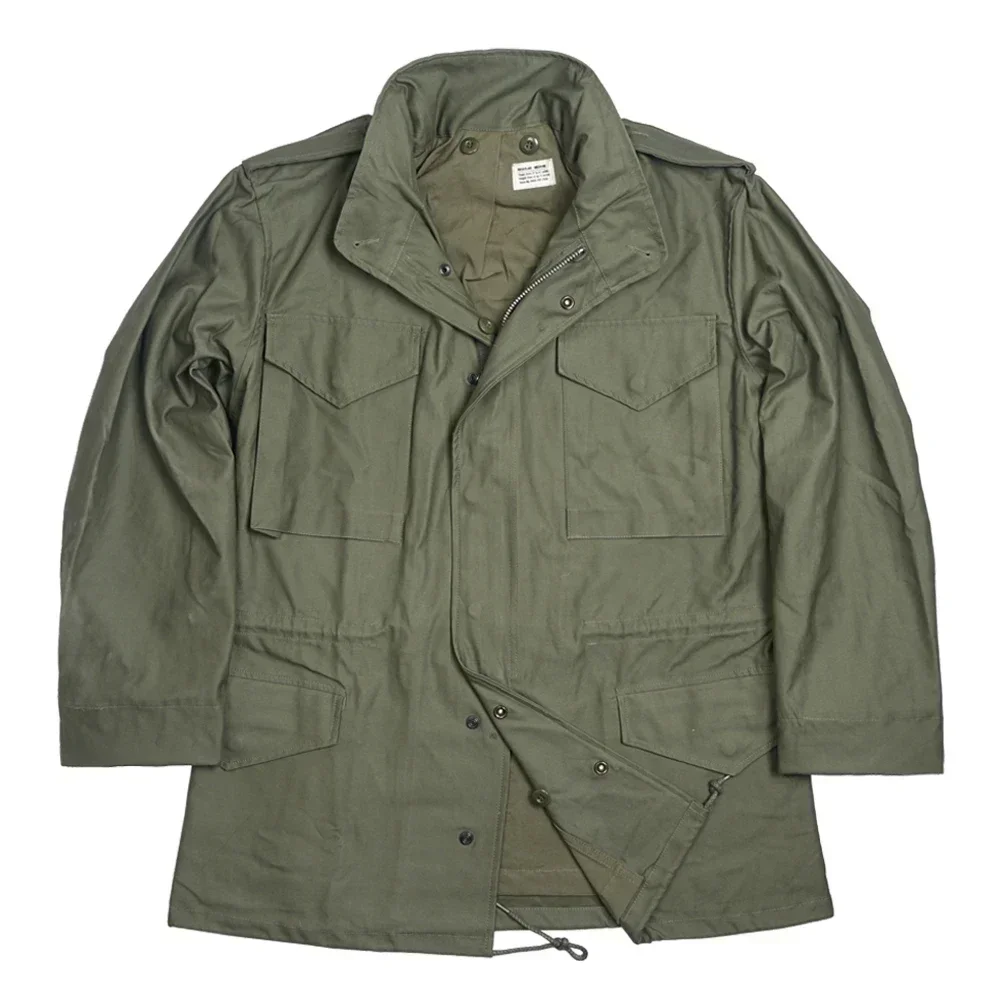 Chaqueta de campo militar M65 satén de algodón reproducción - imagen 5