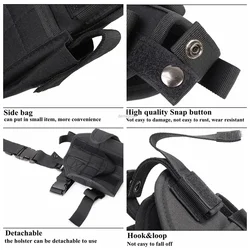 Funda táctica muslo pistola universal derecha