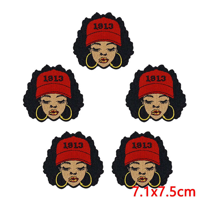 Parche bordado DIY militar negro con caricatura para chaquetas y mochilas - imagen 3