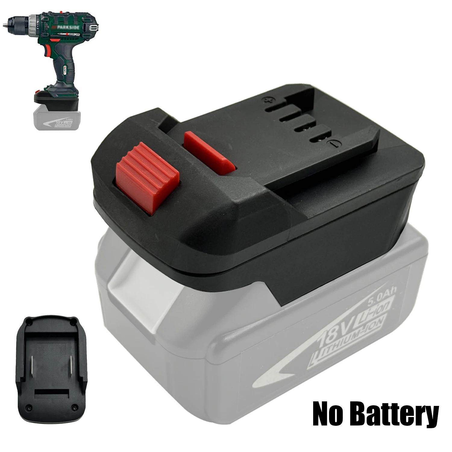 Adaptador batería Makita 18V a Parkside X20V convertidor mejorado