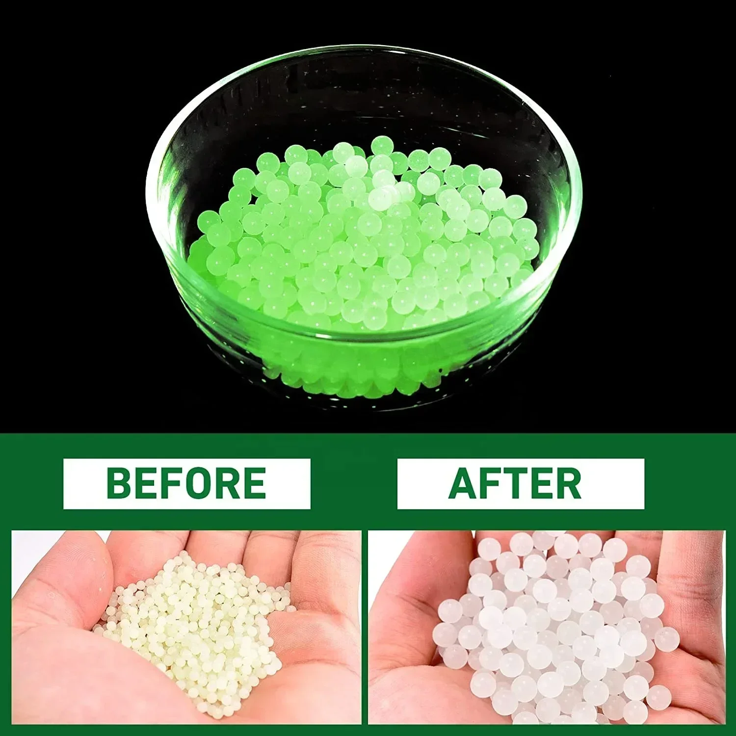 Balas de goma para pistolas juguete verde pastel seguras - imagen 2