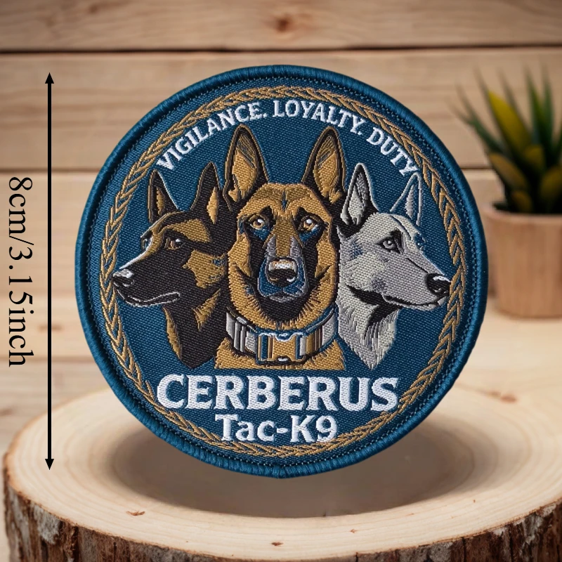 Tac-K9 Cerberus parche táctico moral con gancho y bucle para chaleco - imagen 4