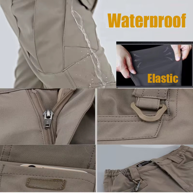 Pantalones tácticos militares elásticos de carga secado rápido - imagen 3