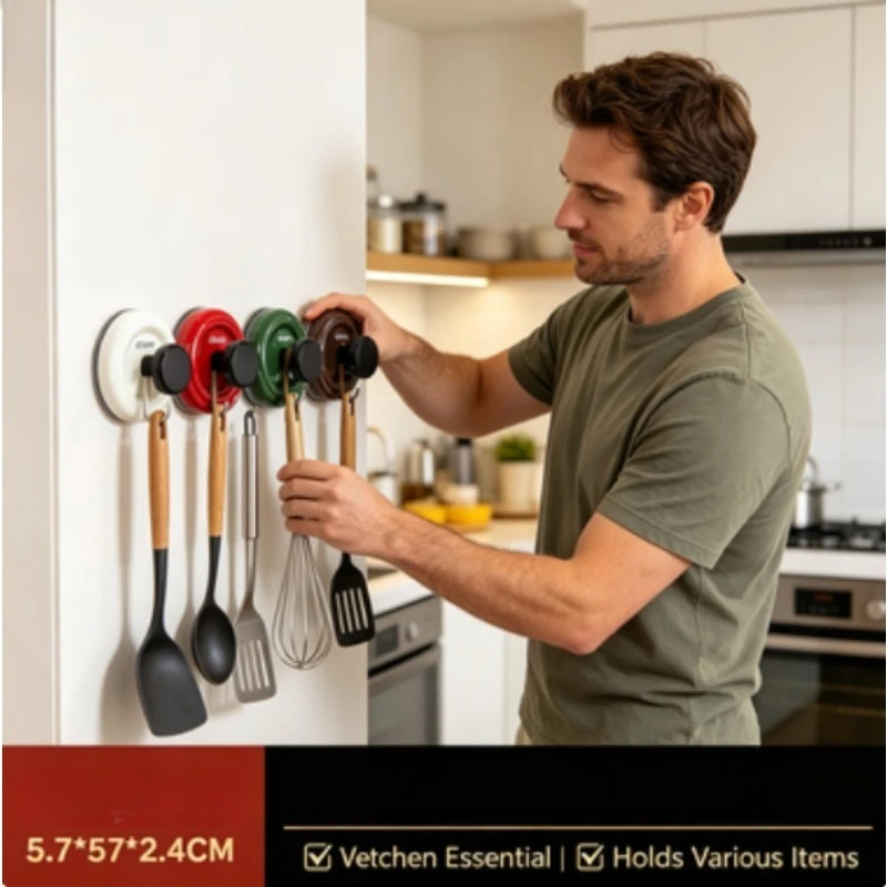 Ganchos de succión para colgar toallas en baño y cocina - imagen 4
