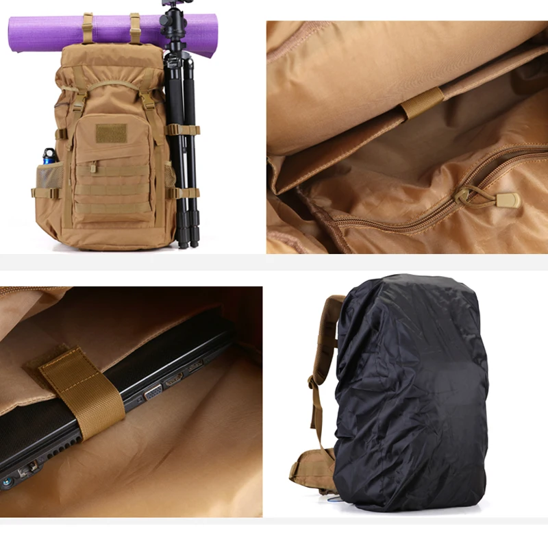Mochila táctica 50L – senderismo y camping 900D - imagen 2