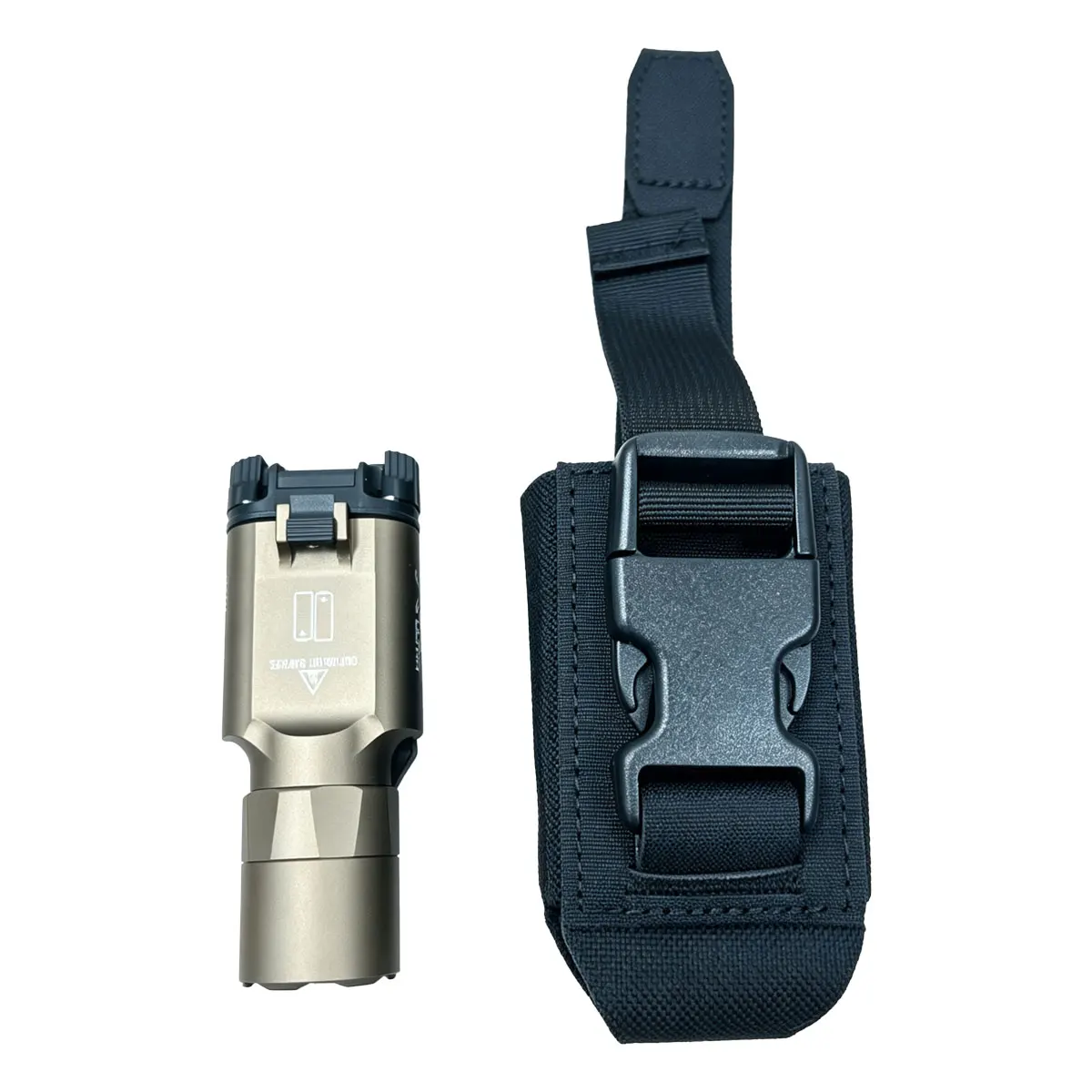 Funda táctica MOLLE universal para flashbang y linterna X300U – Nylon resistente