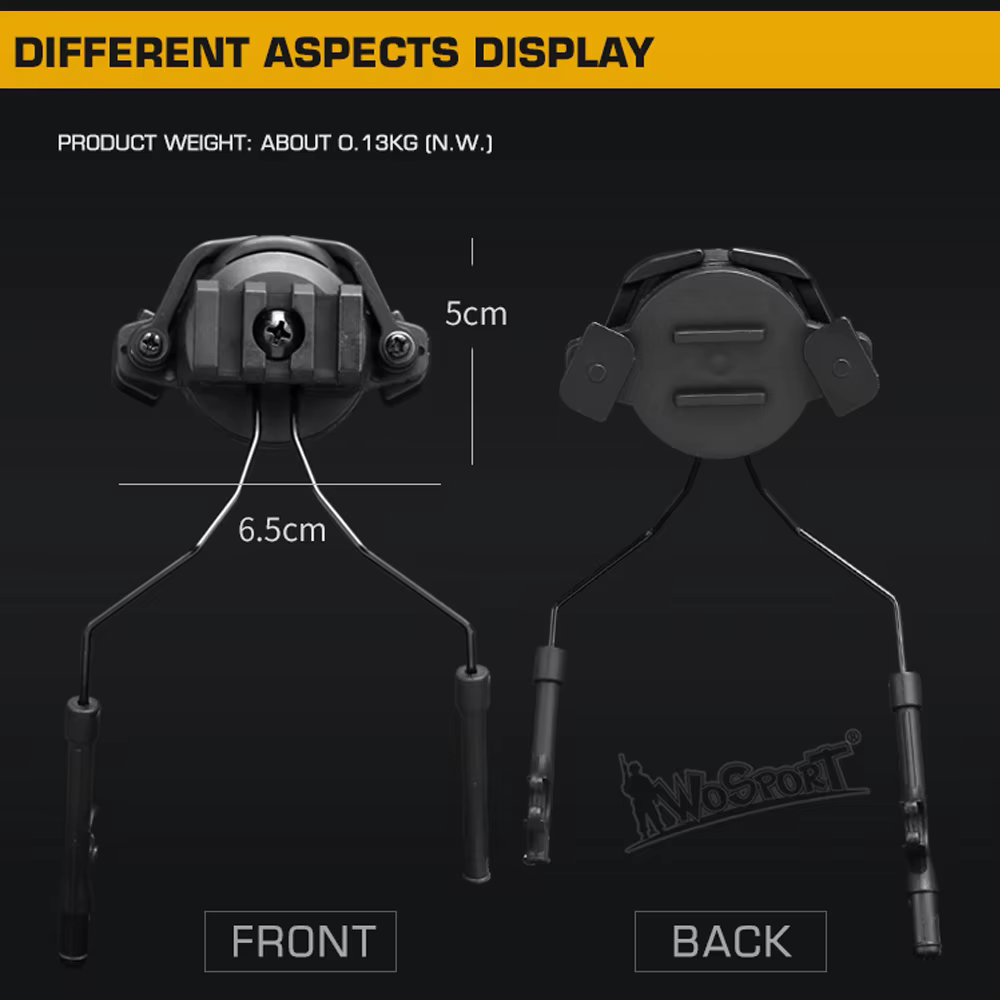 Adaptador auriculares casco MOLLE – Montaje rápido regulable - imagen 2