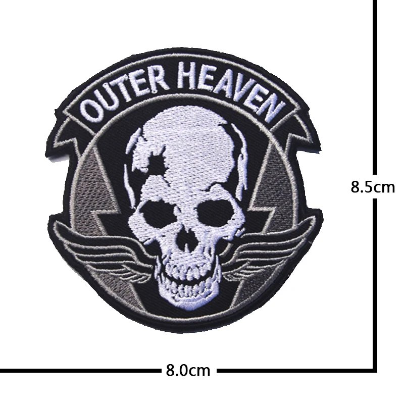 Parche táctico velcro bordado calavera dinosaurio para mochila - imagen 5