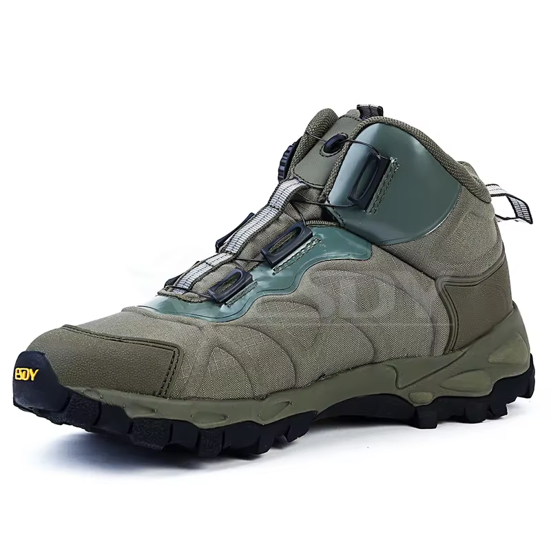 Botas tácticas cuero cordones combate senderismo invierno - imagen 3