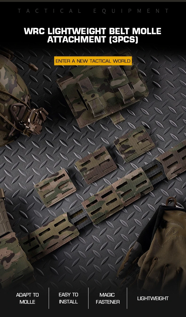 Accesorios MOLLE WRC de nailon en color negro