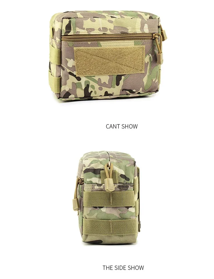 Bolsa táctica Molle con vista lateral