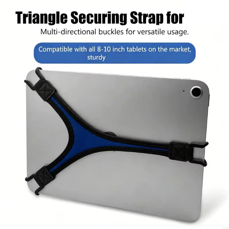 Correas de mano ajustables de silicona suave para tablet triangular - imagen 2