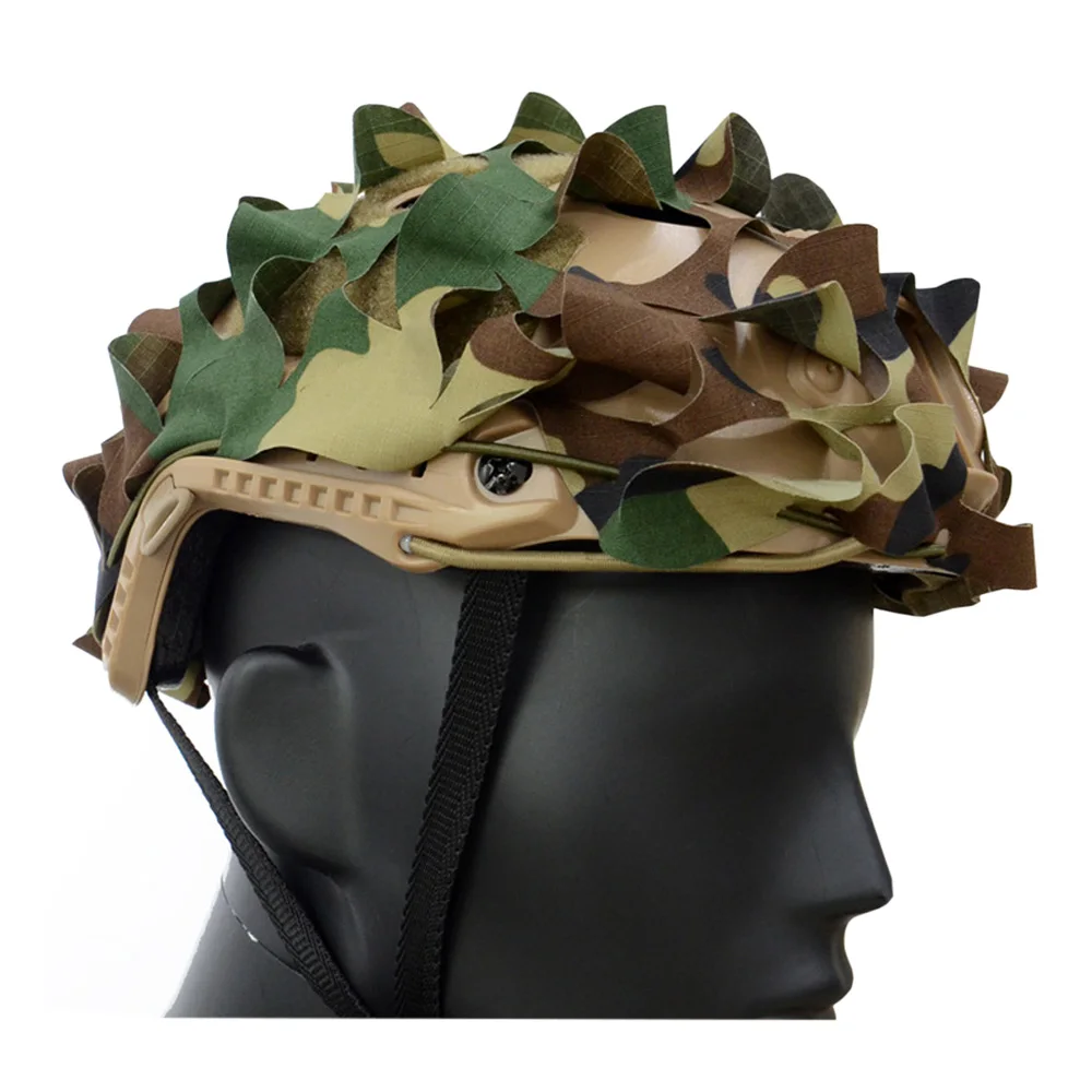 Funda táctica VULPO para casco rápido camuflaje 3D airsoft y caza - imagen 5