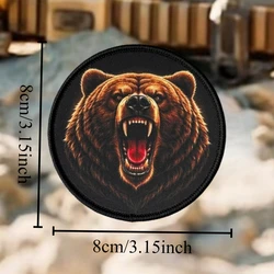 Parche táctico Oso Oscar chevron – Insignia militar con velcro