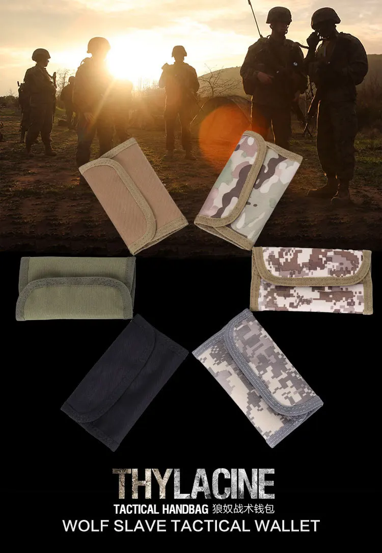 Billetera táctica Wolfslaves en negro
