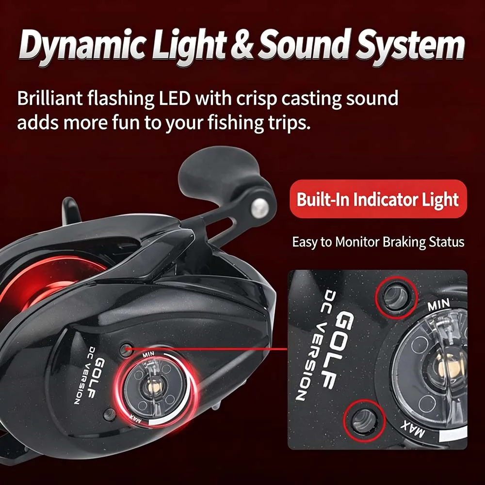 DC Smart – Carrete de baitcasting con freno electrónico - imagen 2