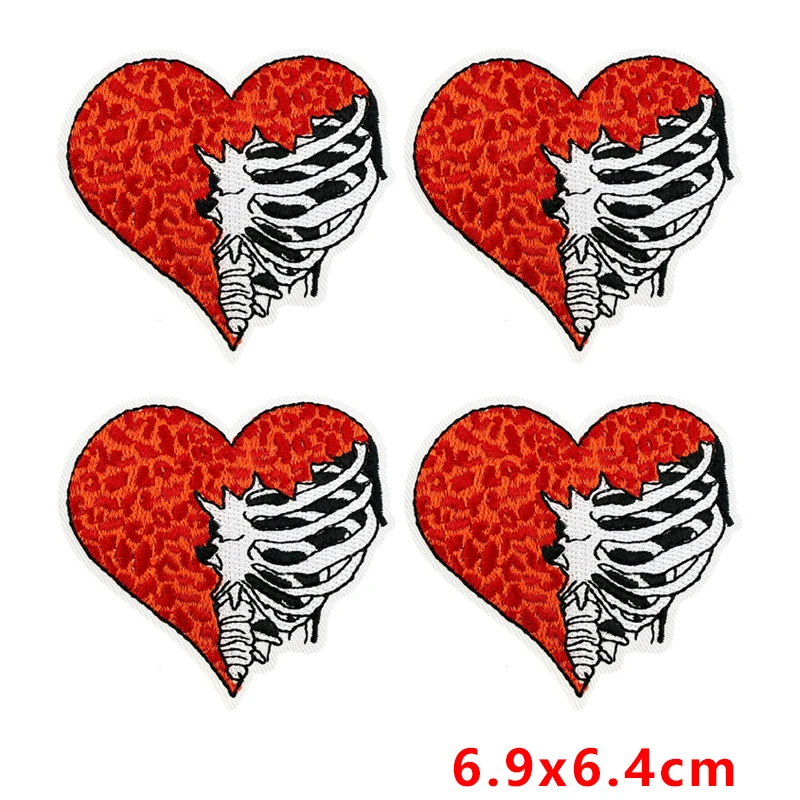 Parche termoadhesivo bordado corazón amor dibujos animados para ropa - imagen 4
