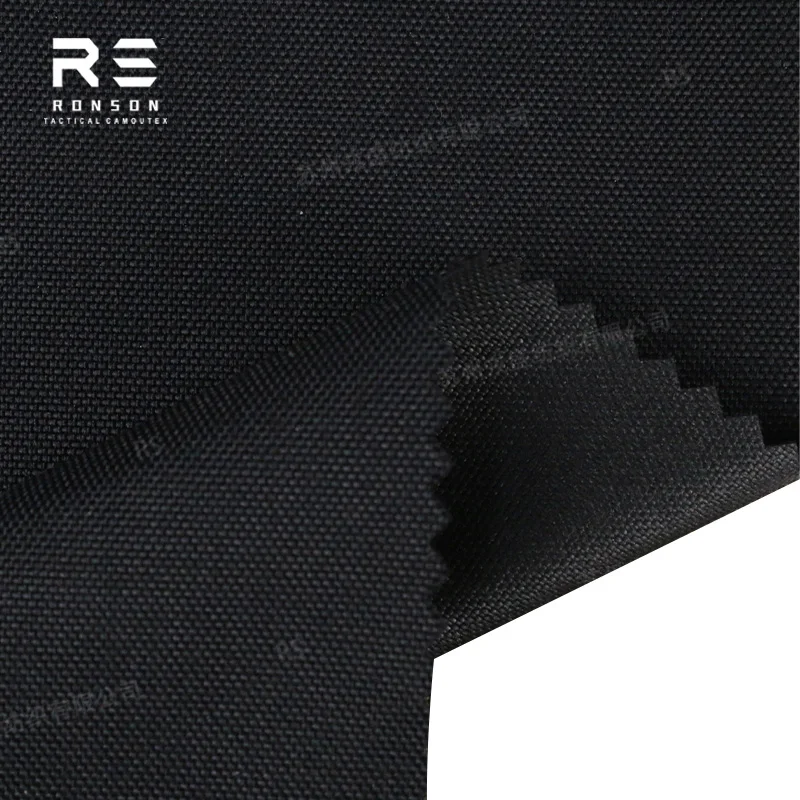 Tela Cordura táctica impermeable PU negra para mochilas - imagen 2