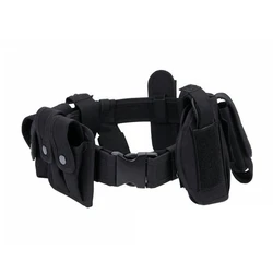 Cinturón táctico multifuncional con bolsas y kit utilidades para caza