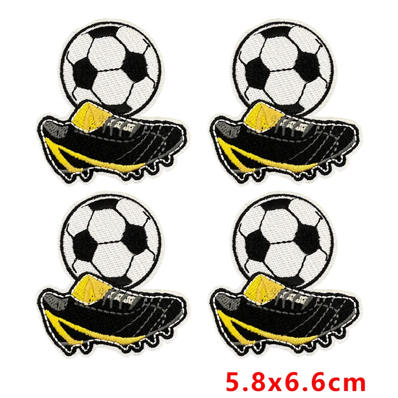 Parche bordado de fútbol termoadhesivo para coser o planchar DIY - imagen 3