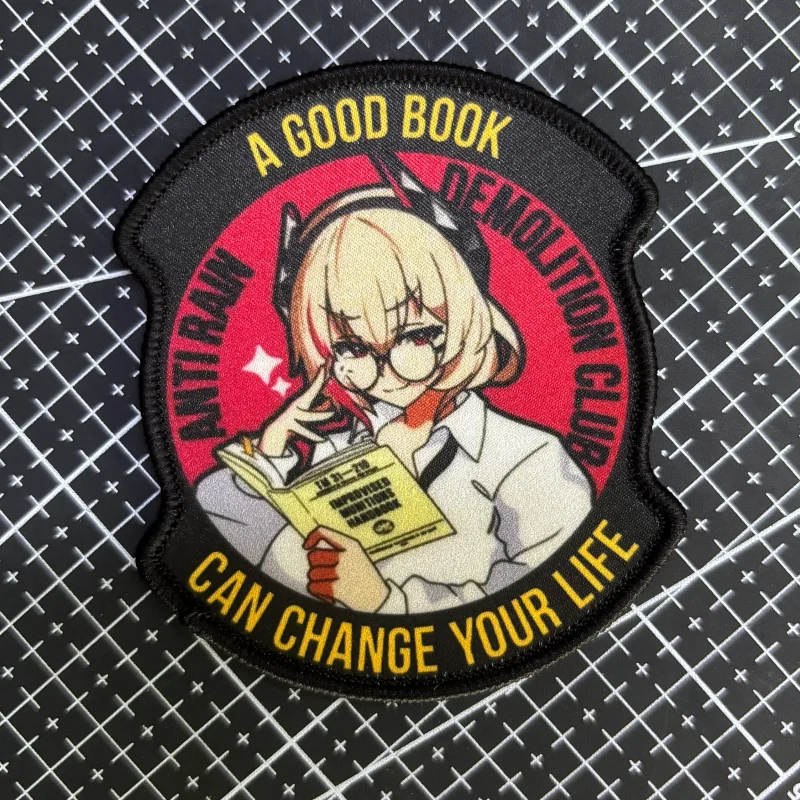 Parche táctico con velcro anime para mochilas y ropa laboral - imagen 4