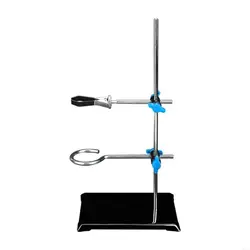Soporte ajustable de laboratorio química con abrazaderas seguras
