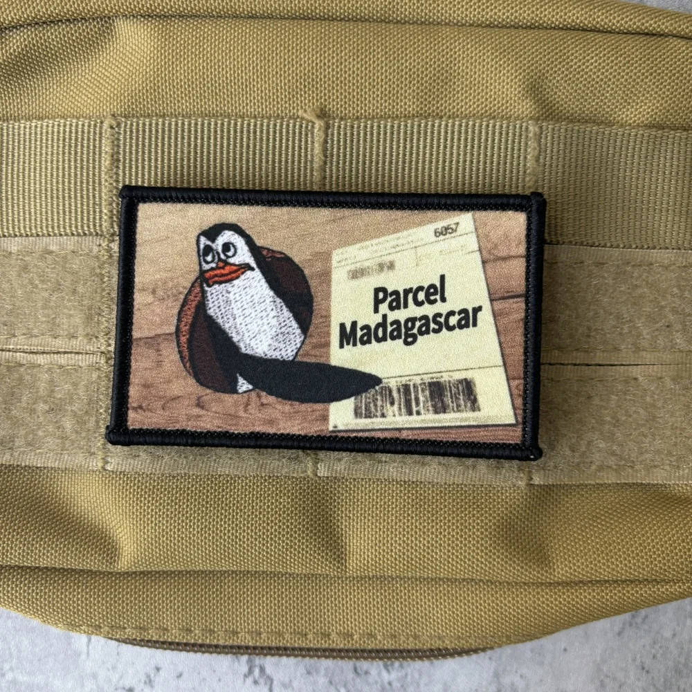 Parche táctico Madagascar con velcro – Insignia militar para mochila - imagen 4