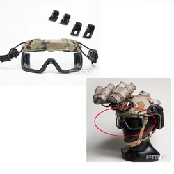 FMA gafas de seguridad con lentes 3mm y casco táctico para exteriores
