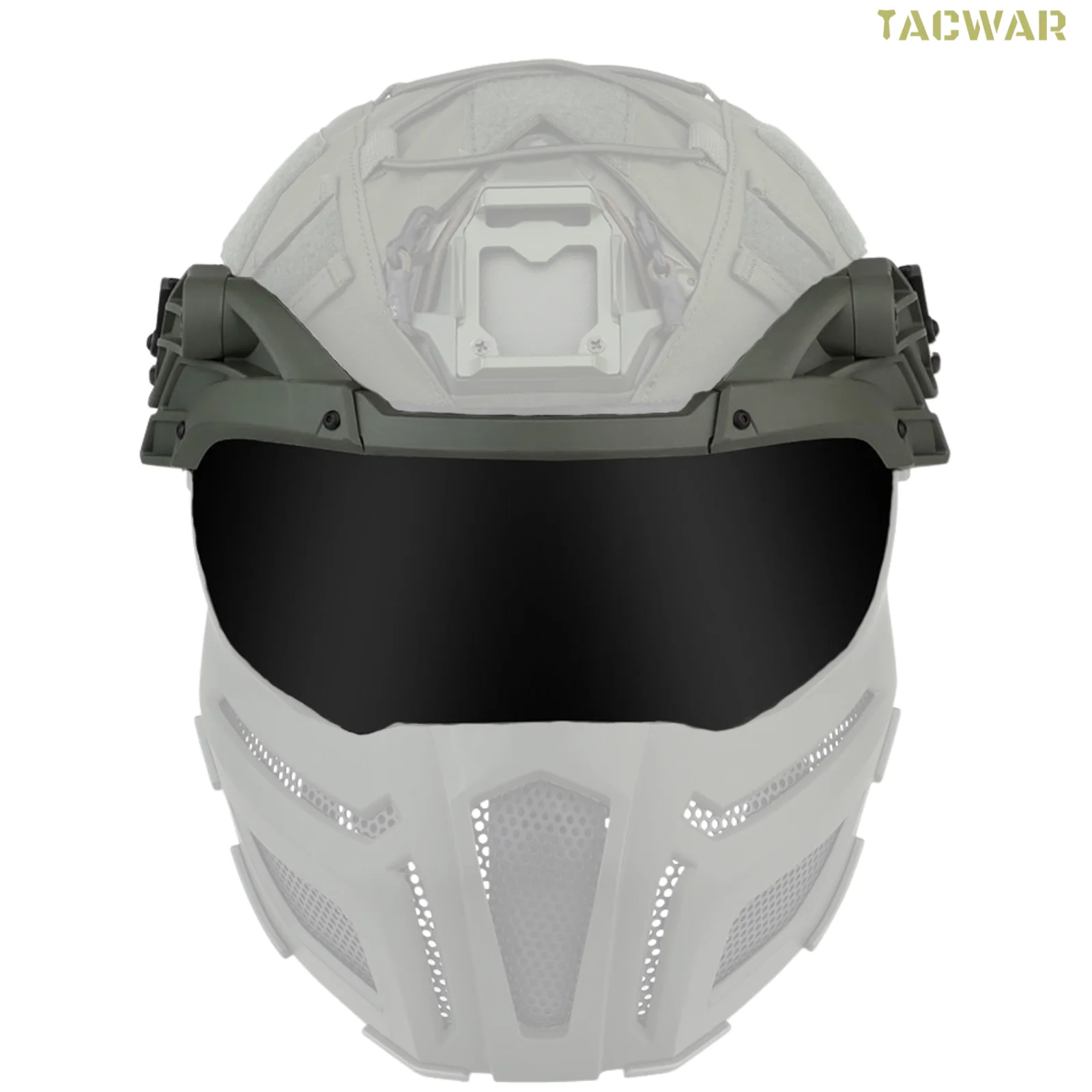 Gafas tácticas abatibles para casco con lentes intercambiables - imagen 2