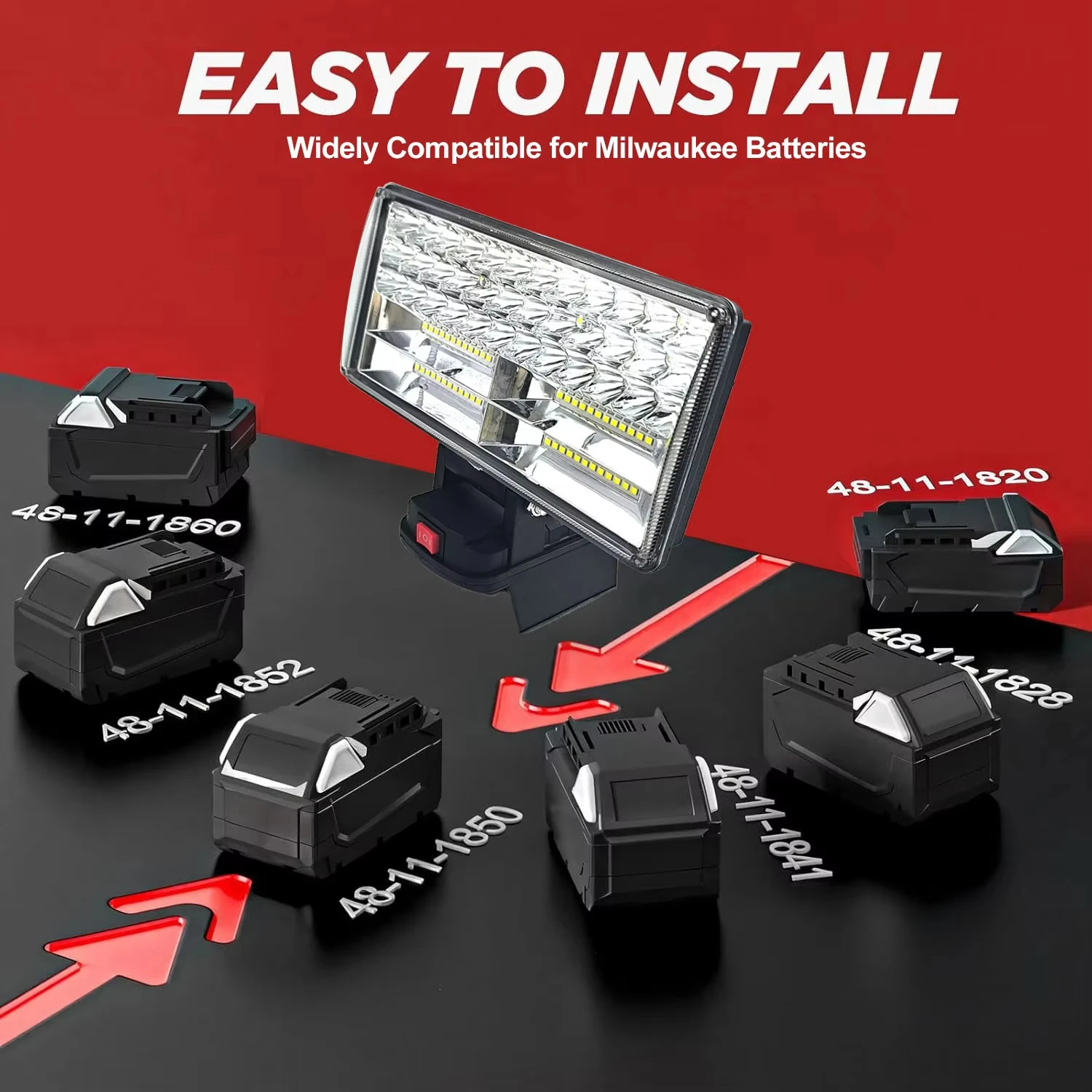 Milwaukee 18V luz de trabajo LED portátil para herramientas - imagen 2