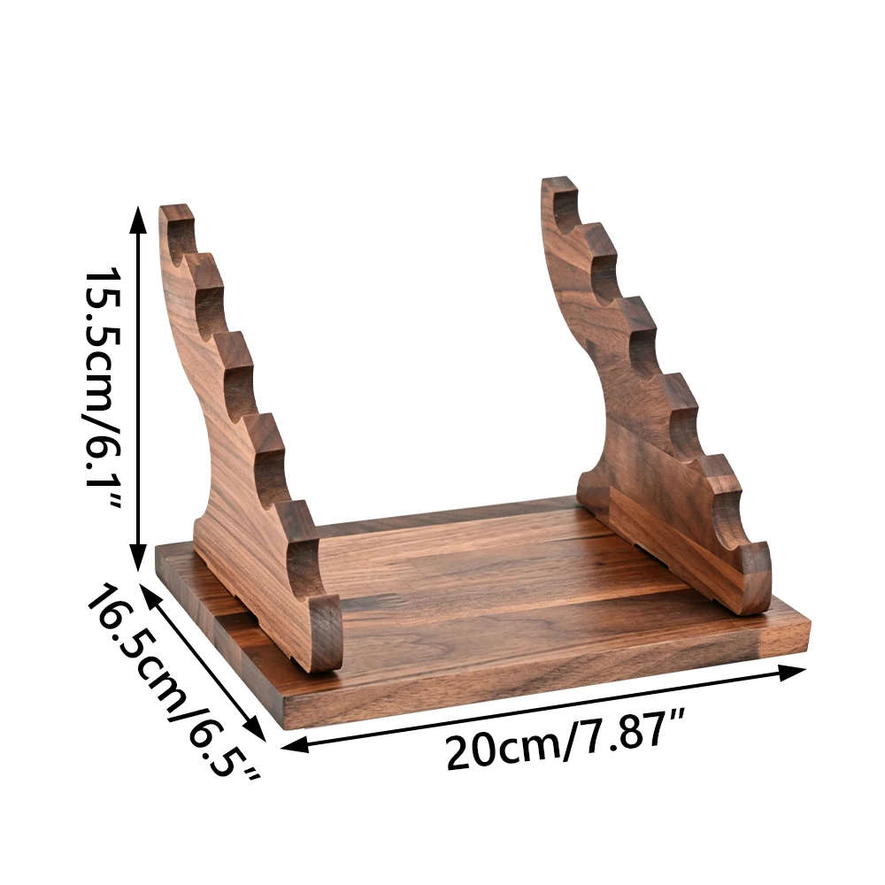 Soporte de cuchillos de madera multinivel para cocina y caza - imagen 3
